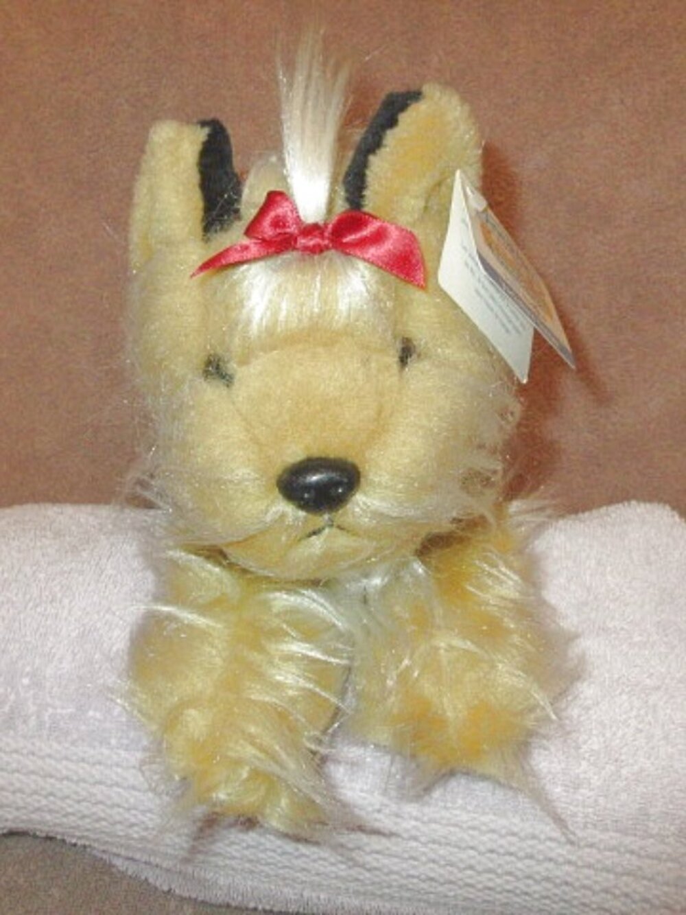 Vtg Realistic Yorkshire Terrier Dog Plush Purebred Puppy 12" Toys R Us Exclusive